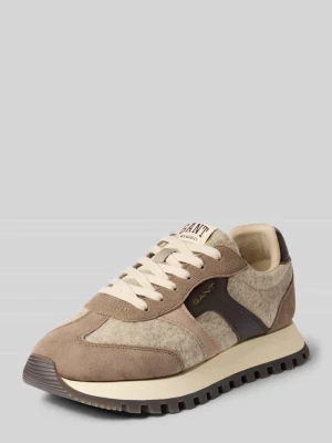 Sneakersy z mieszanki skóry model 'Caffay' Gant Średnioszary