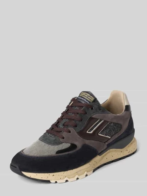 Sneakersy z mieszanki skóry model 'De Treener' Floris Van Bommel Granatowy