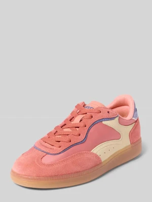 Sneakersy z mieszanki skóry model 'PARK CORAL' HOFF Koralowy