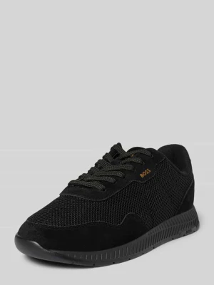 Sneakersy z mieszanki skóry model ‘Titanium Runn’ Boss