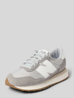 Sneakersy z mieszanki skóry New Balance Średnioszary