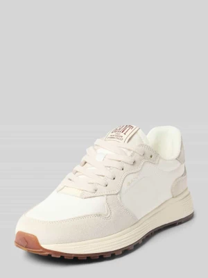 Sneakersy z mieszanki skóry z detalem z logo model 'Beywin' Gant