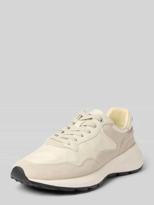 Sneakersy z mieszanki skóry z detalem z logo model ‘City’ HOFF
