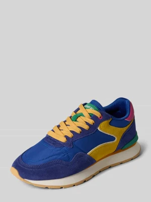 Sneakersy z mieszanki skóry z detalem z logo model 'City' HOFF