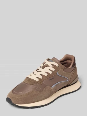 Sneakersy z mieszanki skóry z detalem z logo model 'City' HOFF