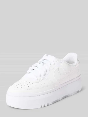 Sneakersy z mieszanki skóry z detalem z logo model 'Court Vision' Nike