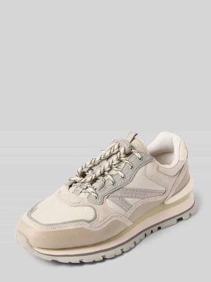 Sneakersy z mieszanki skóry z nadrukiem z logo model ‘City’ HOFF