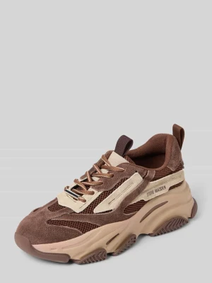 Sneakersy z mieszanki skóry z nadrukiem z logo model ‘Possession’ Steve Madden