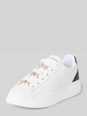 Sneakersy z miksu skóry model 'Fionia' Guess
