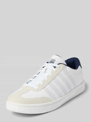 Sneakersy z nadruk z logo model 'COURT' K-swiss Biały