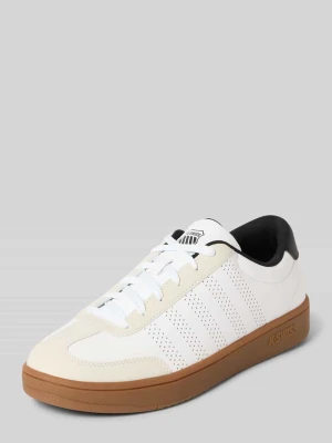 Sneakersy z nadruk z logo model 'COURT' K-swiss Biały