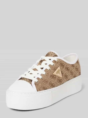 Sneakersy z nadruk z logo na całej powierzchni model 'Joe' Guess