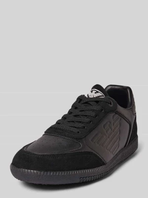 Sneakersy z nadrukami z logo model ‘EW HERITAGE EAGL’ EA7 Emporio Armani