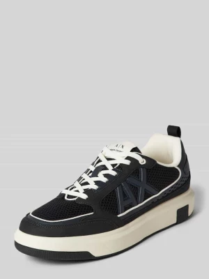 Sneakersy z nadrukiem z logo Armani Exchange
