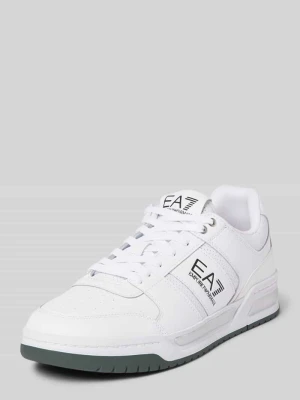 Sneakersy z nadrukiem z logo EA7 Emporio Armani