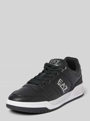 Sneakersy z nadrukiem z logo EA7 Emporio Armani