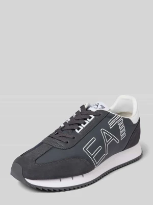 Sneakersy z nadrukiem z logo EA7 Emporio Armani