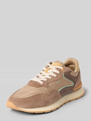 Sneakersy z nadrukiem z logo model 'City' HOFF Camel
