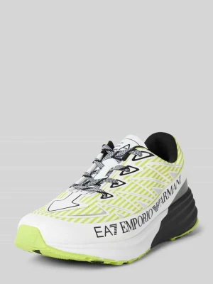 Sneakersy z nadrukiem z logo model ‘CRUSHER’ EA7 Emporio Armani