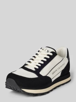 Sneakersy z nadrukiem z logo model ‘ENGLISH’ Armani Exchange