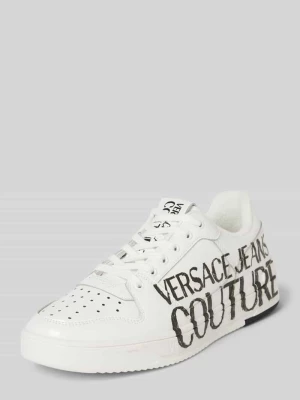 Sneakersy z nadrukiem z logo model ‘FONDO STARLIGHT’ Versace Jeans Couture