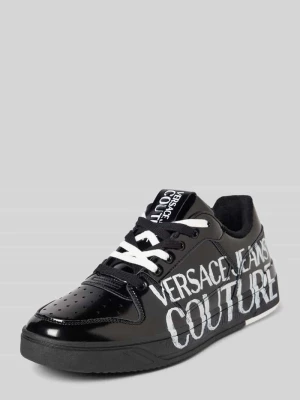 Sneakersy z nadrukiem z logo model ‘FONDO STARLIGHT’ Versace Jeans Couture