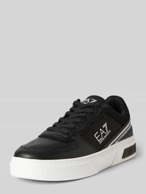 Sneakersy z nadrukiem z logo model ‘SUMMER COURT’ EA7 Emporio Armani