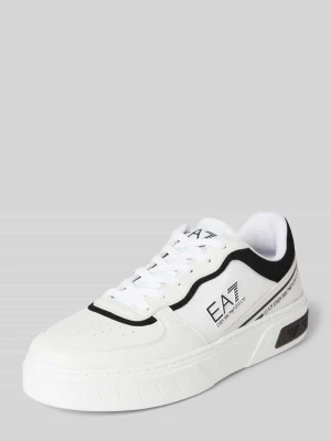 Sneakersy z nadrukiem z logo model ‘SUMMER COURT’ EA7 Emporio Armani