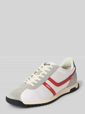 Sneakersy z nadrukiem z logo model 'ZAYN_TENN_BNYMI' Boss Orange