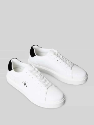 Sneakersy z naturalnej skóry bydlęcej Calvin Klein Biały