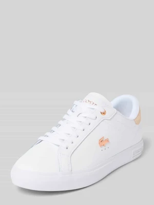 Sneakersy z naturalnej skóry bydlęcej Lacoste Biały