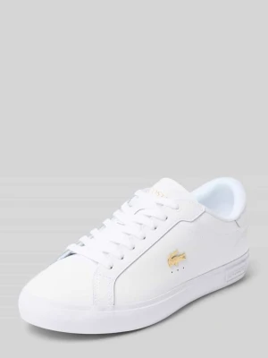 Sneakersy z naturalnej skóry bydlęcej Lacoste Biały