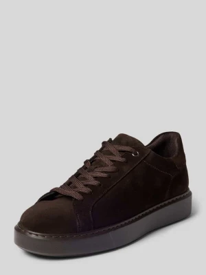 Sneakersy z naturalnej skóry bydlęcej Marc O'Polo Ciemnobrązowy
