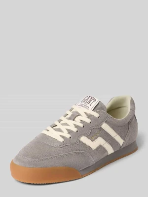 Sneakersy z naturalnej skóry bydlęcej model 'Beylana' Gant Średnioszary
