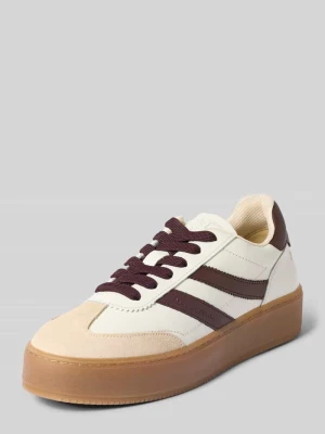 Sneakersy z naturalnej skóry bydlęcej model 'Edith 2' Marc O'Polo Złamany biały