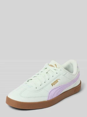 Sneakersy z naturalnej skóry bydlęcej model 'Era Suede' Puma Miętowy