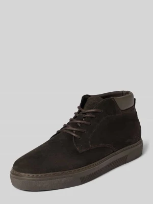Sneakersy z naturalnej skóry bydlęcej model 'MALTE 11' Marc O'Polo Ciemnobrązowy