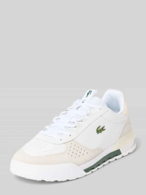 Sneakersy z naturalnej skóry bydlęcej model 'SLAM BREAK' Lacoste Biały