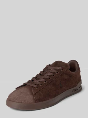Sneakersy z naturalnej skóry bydlęcej Polo Ralph Lauren Ciemnobrązowy