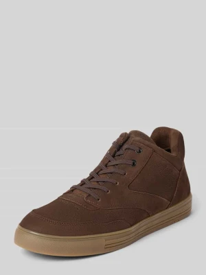 Sneakersy z naturalnej skóry model 'ARENA' Lloyd Ciemnobrązowy