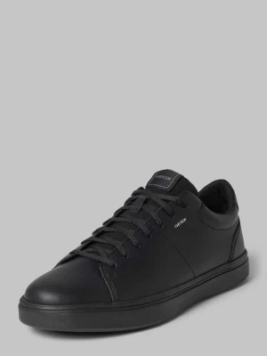 Sneakersy z naturalnej skóry model 'Baltimoore' Geox Czarny