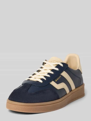 Sneakersy z naturalnej skóry model 'Cuzima' Gant Ciemnoniebieski