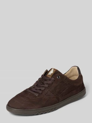 Sneakersy z naturalnej skóry model 'De Zaler' Floris Van Bommel Ciemnobrązowy
