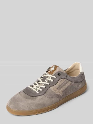 Sneakersy z naturalnej skóry model 'De Zaler' Floris Van Bommel Jasnoszary