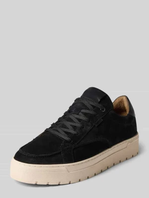 Sneakersy z naturalnej skóry model "IVAR-22" PS Poelman Czarny