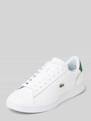 Sneakersy z naturalnej skóry model Lacoste Biały