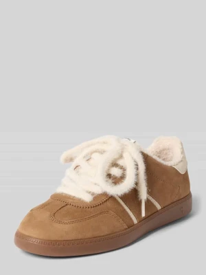 Sneakersy z naturalnej skóry Tamaris Koniakowy