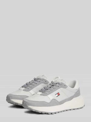 Sneakersy z naturalnej skóry Tommy Jeans Jasnoszary