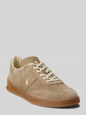 Sneakersy z naturalnej skóry welurowej Polo Ralph Lauren