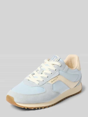 Sneakersy z naturalnej skóry z detalem z logo model 'Beja' Gant